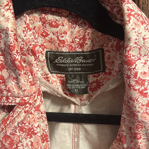 Eddie Bauer Floral Button-Down Jacket - Picture 3 of 6